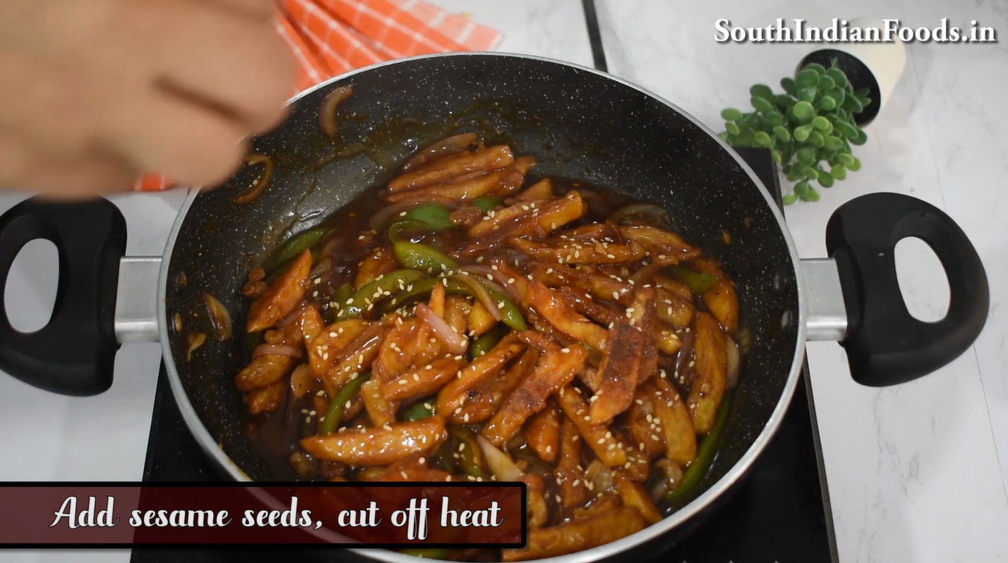Honey Sesame Chilli Potato