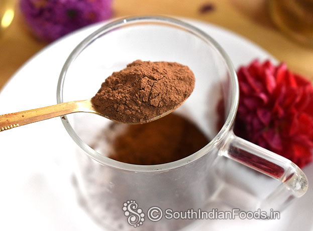 Add 2 tsp cocoa powder