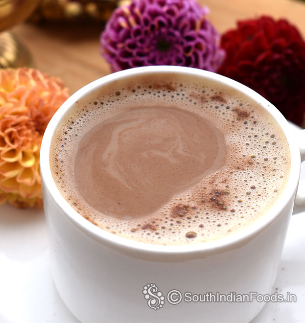Delicious chocolate coffee