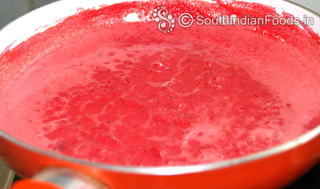 Beetroot almond payasam is ready, cut off heat