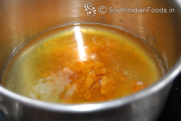 Add jaggery and water let it melt