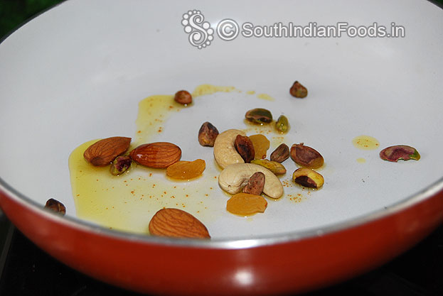 Ghee roast nuts & raisins