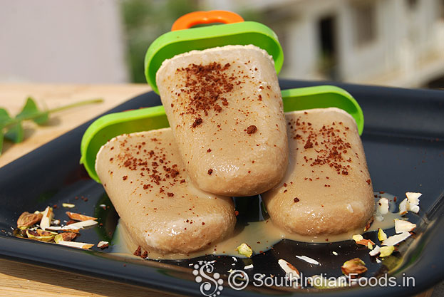 Creamy coffee popsicle