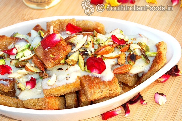 Quick and rich double ka meetha