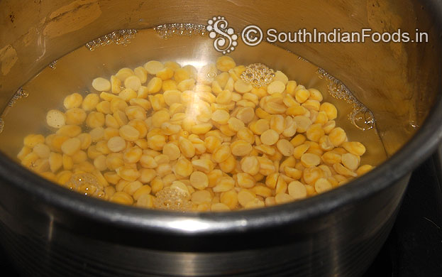 Wash & soak bengal gram for 1 hour