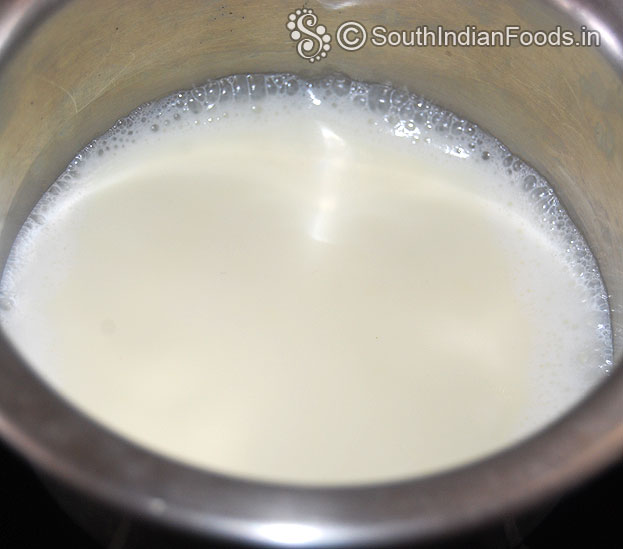 Boil milk