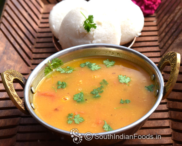 Besan kurma for idli, dosa or uthappam