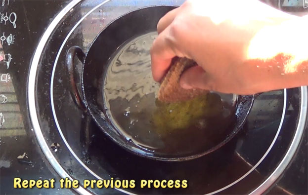 Deep fry in medium hot oil till crisp