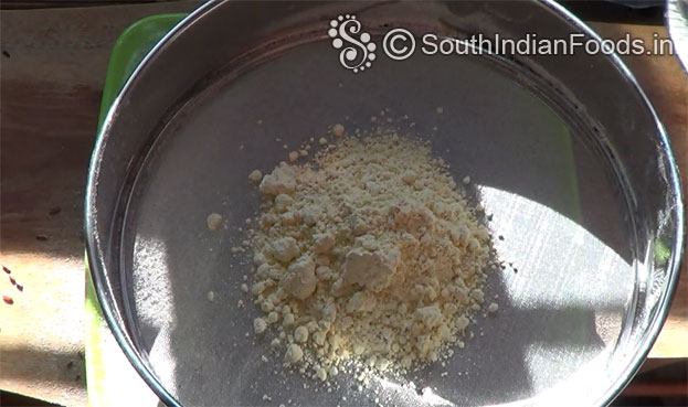 sieve gram flour
