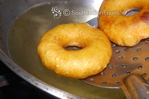 Once donuts floating take it out