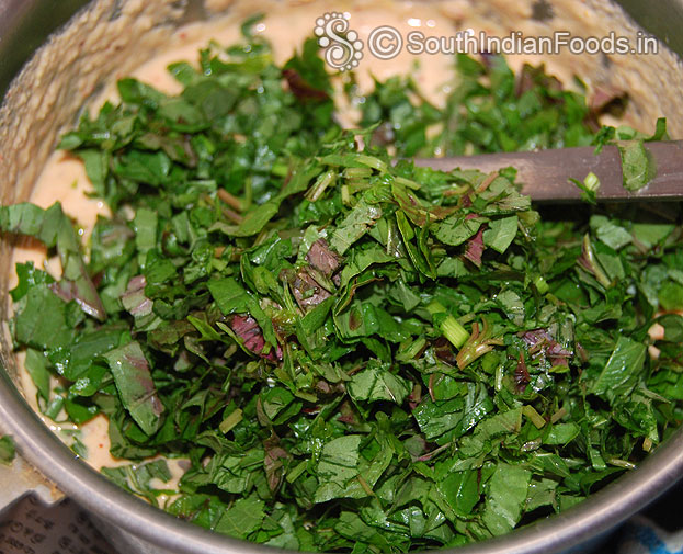 Grind with red chilli, cumin, garlic then add arai keerai mix well