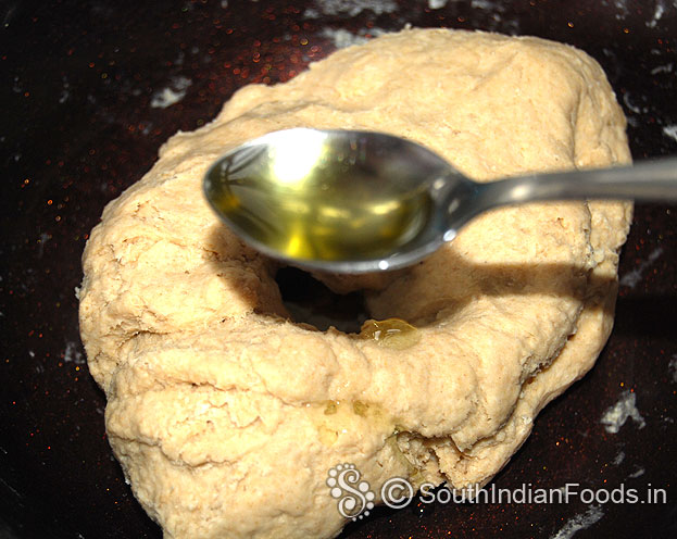 Add oil, make soft dough