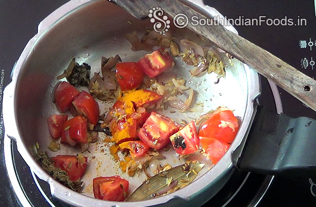 Add Turmeric powder