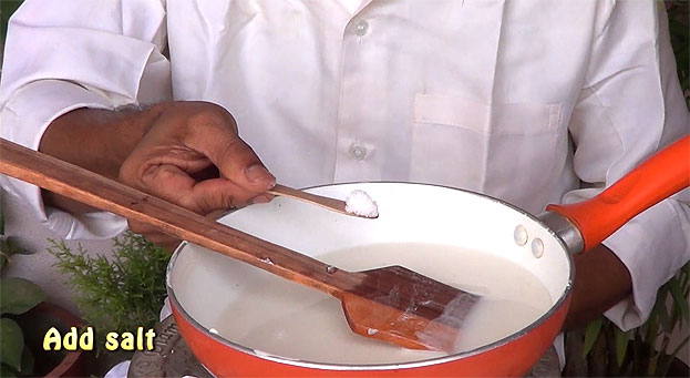 Add salt mix well