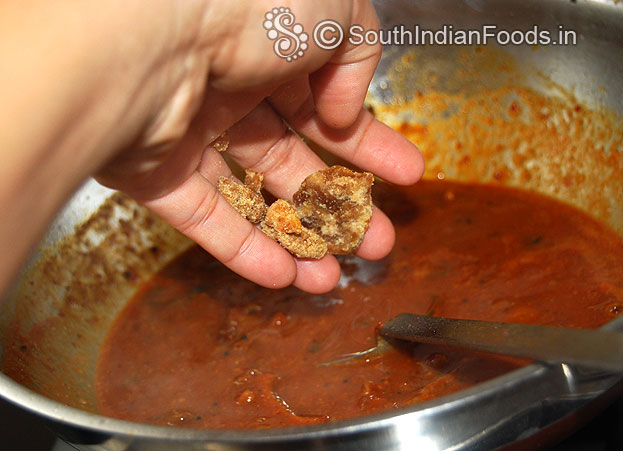 Add jaggery let it boil