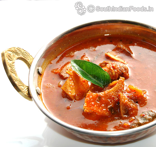 Dry mango kuzhambu