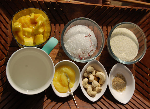 Mango rava kesari ingredients
