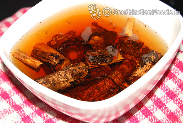 Was & soak Sarsaparilla for overnight