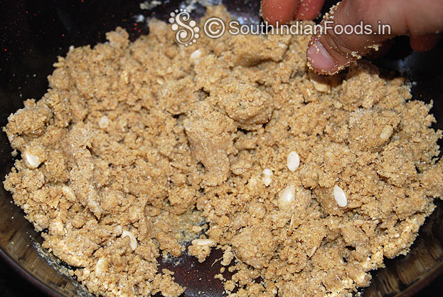 Mix well, divide the mixture into equal size portions