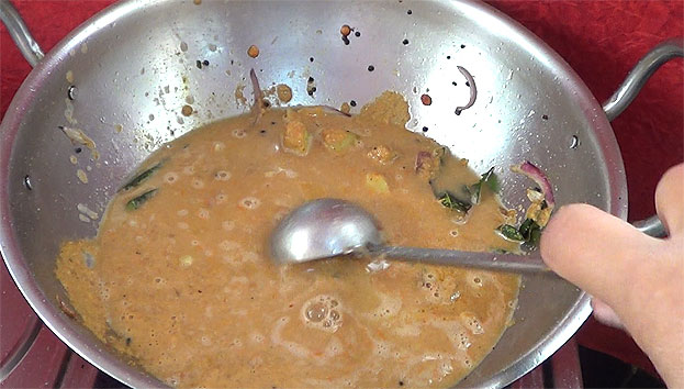 add water, let it boil