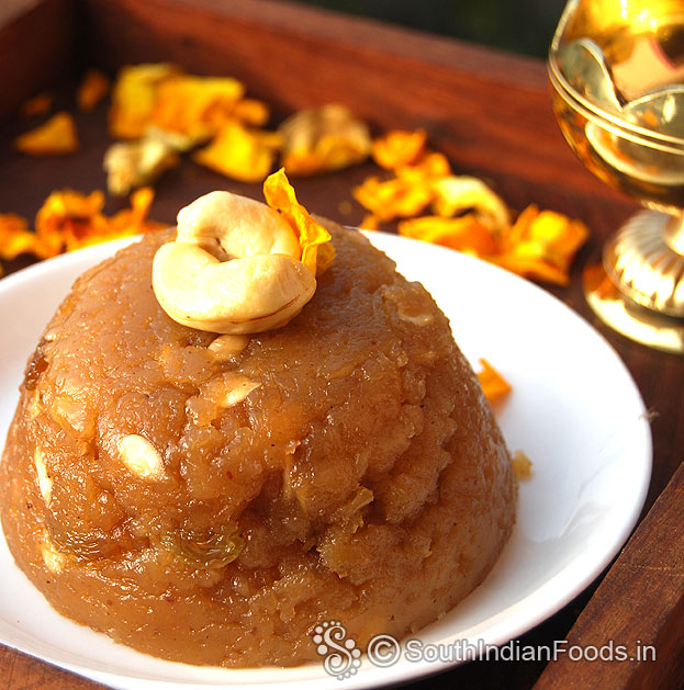 Ragi halwa with jaggery