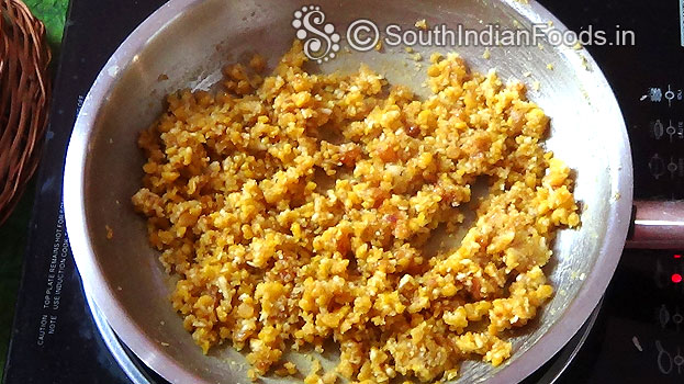 Mixture is ready, cut off heat
