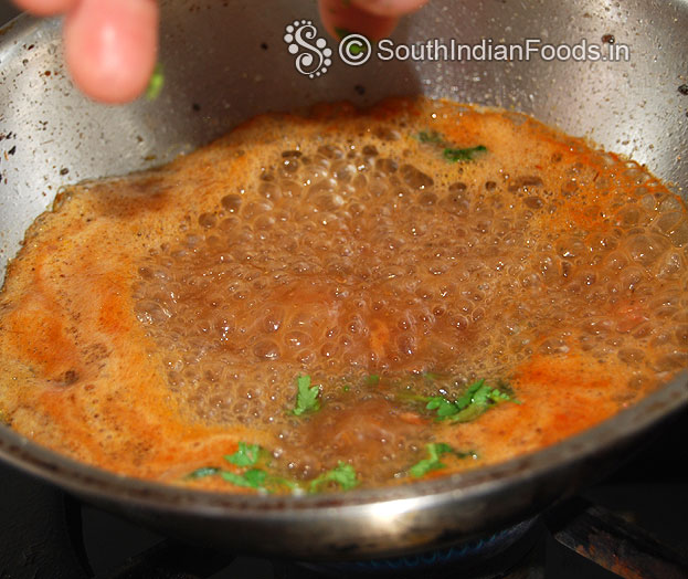 Add coriander leaves