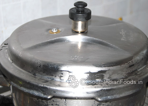 Cover it & cook for 4 to 5 whistles