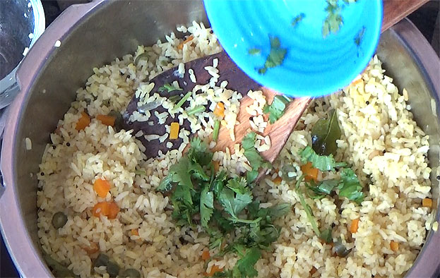 Add coriander leaves