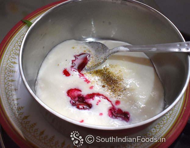 Add rose syrup