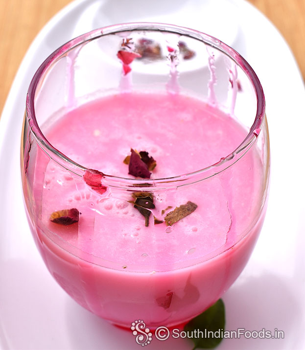 Sweet rose lassi
