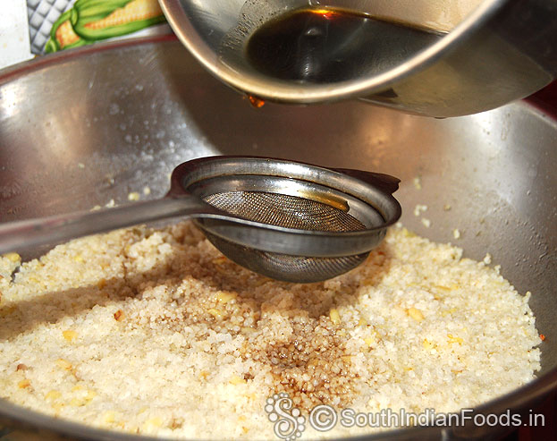Add jaggery syrup