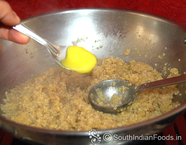Add ghee