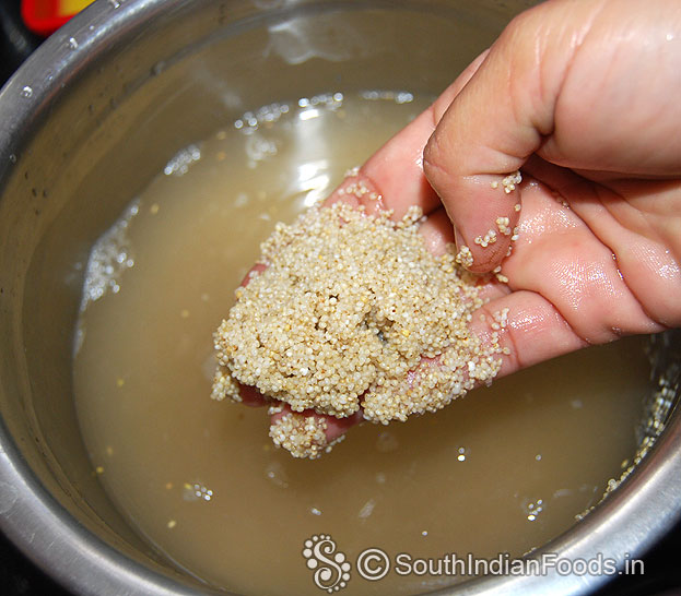 Wash samai millet 2 times