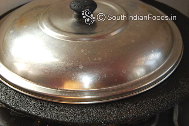 Cover lid and cook till crisp