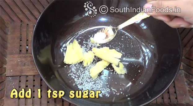 Add pinch of sugar