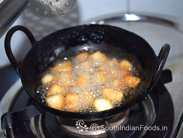 Super crispy idli cubes ready