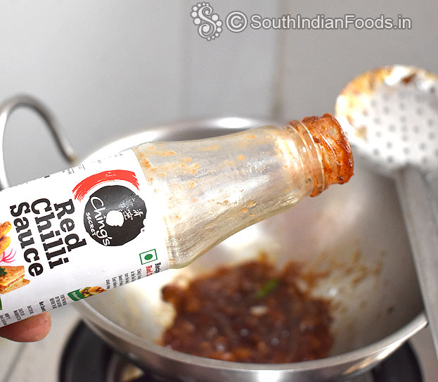 Add red chilli sauce