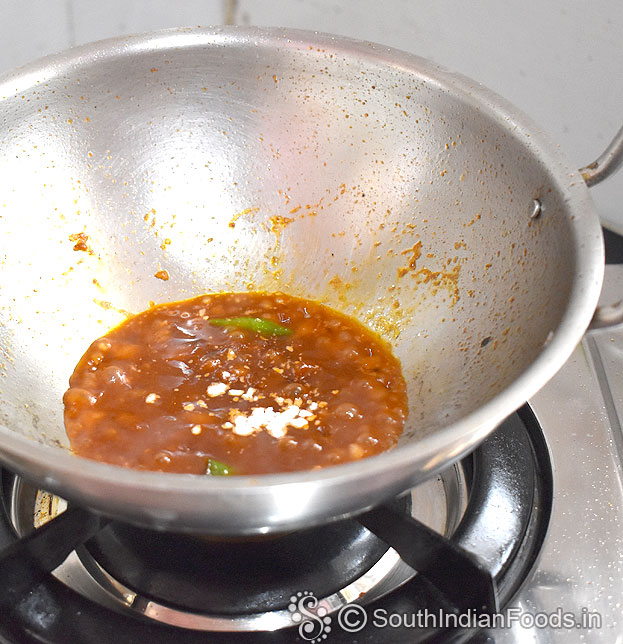 Add corn flour and water, let it boil for 2 min