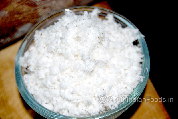 Grated coconut
