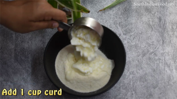 Instant rava idli without seasoning step 2