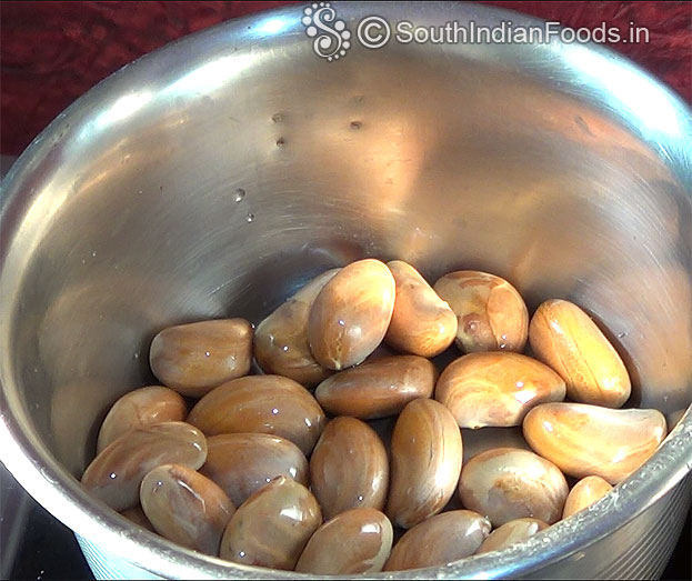 Wash jackfruit seeds