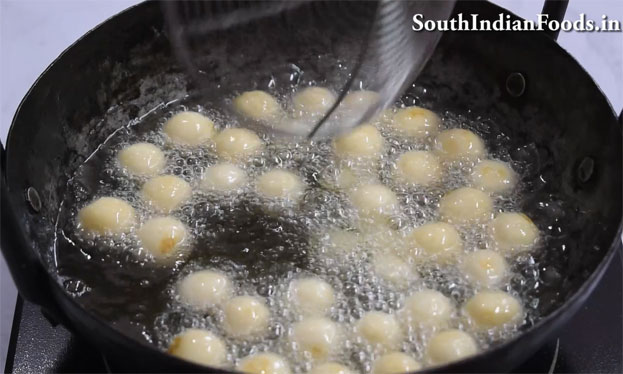 Jaggery dry gulab jamun recipe step 13