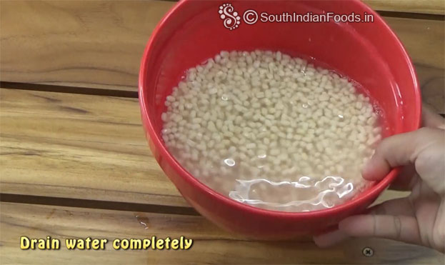 Soak it for 4 to 5 hours