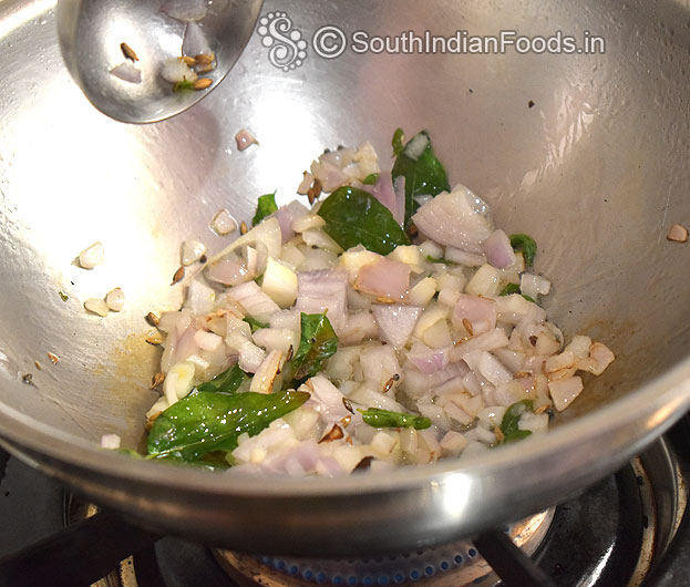 Heat 2 tbsp oil in a pan add seasoning ingredients
