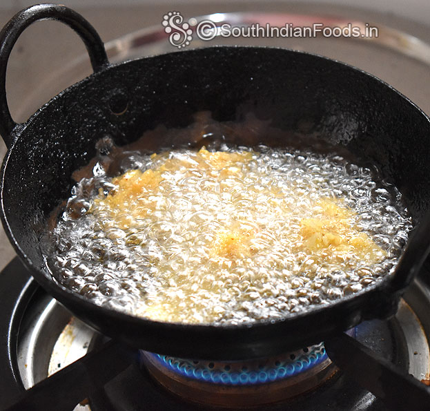 Drop in in hot oil