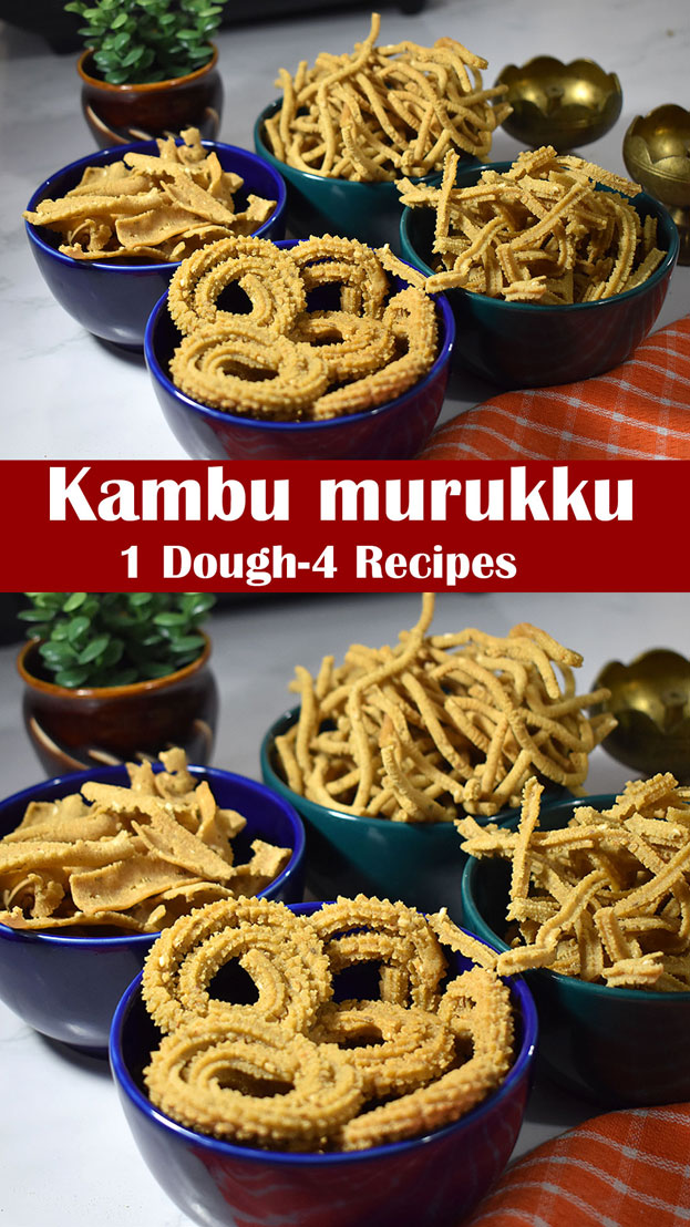 Kambu murukku recipe step