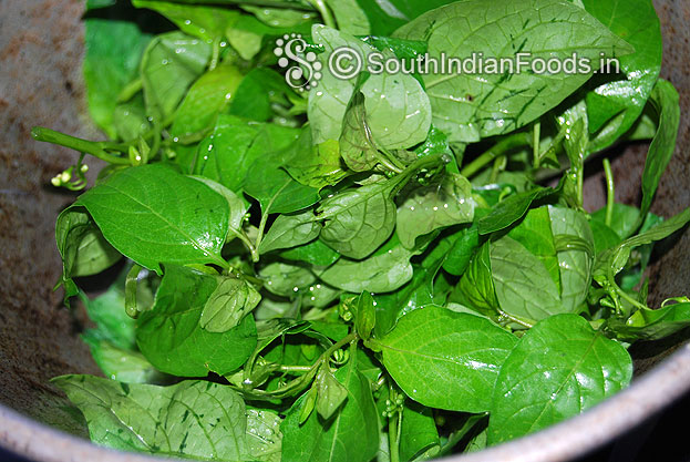 In the same pan add manathakkali saute till soft