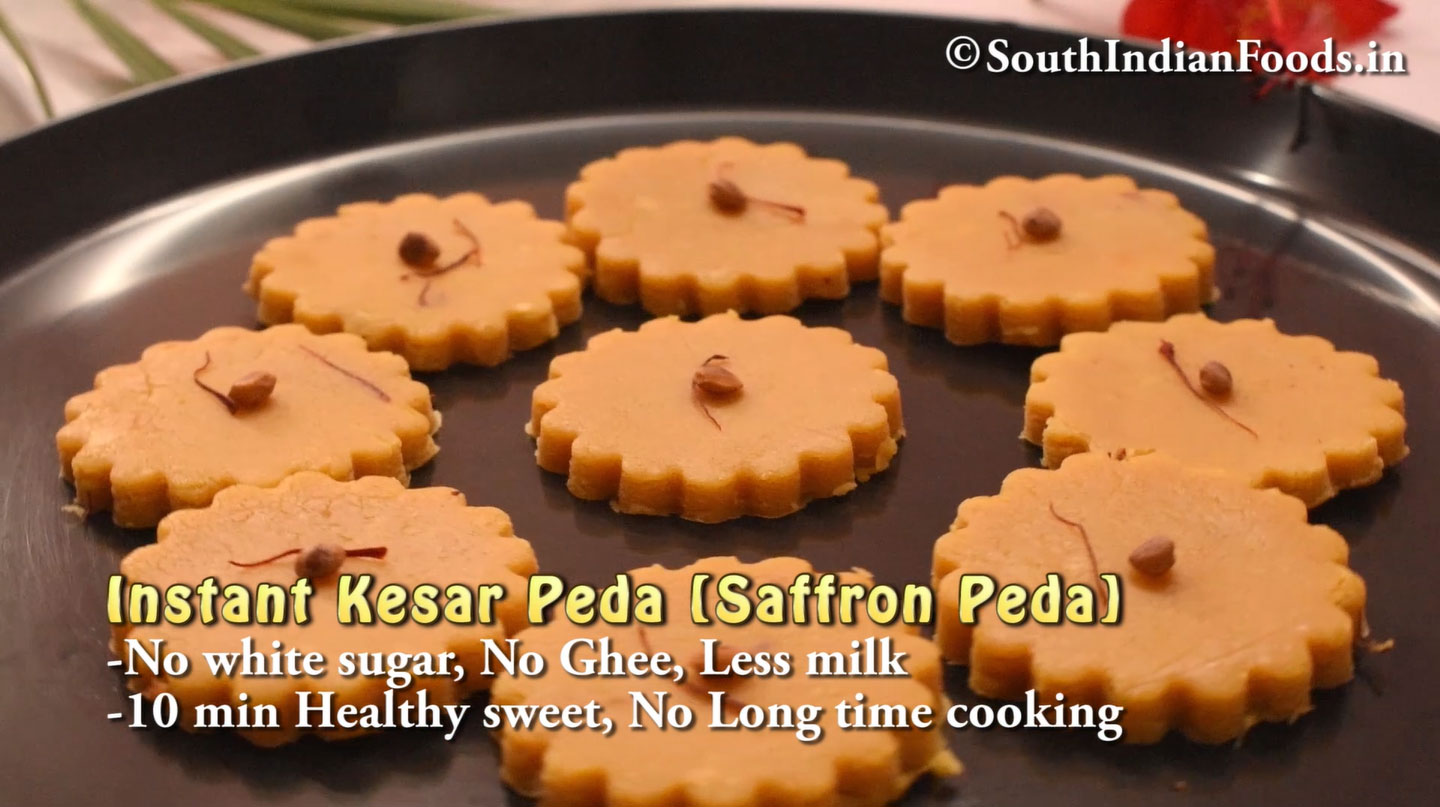Instant Kesar peda