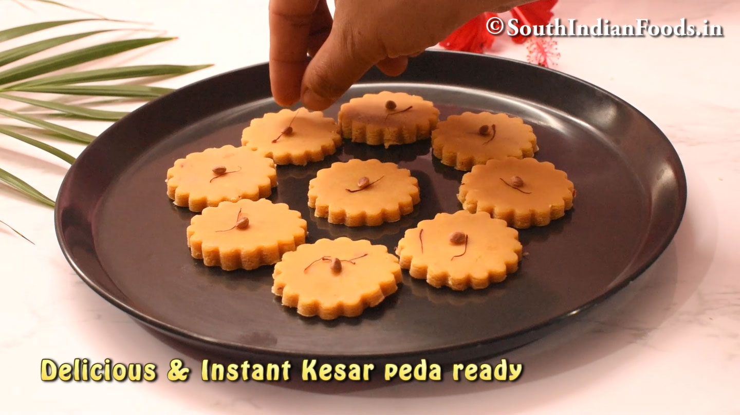 Instant Kesar peda